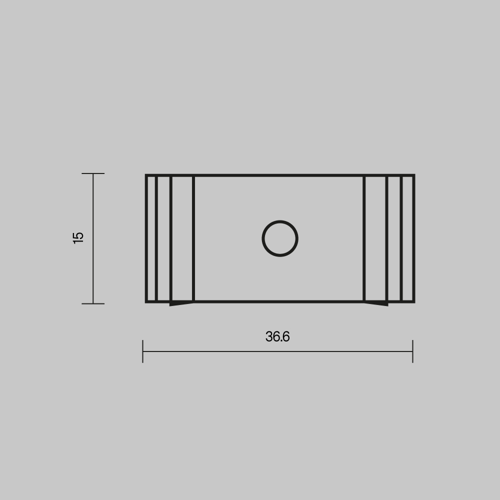 Комплект креплений (для профиля 35x35) 4 шт., ALM-3535A-MT 642032