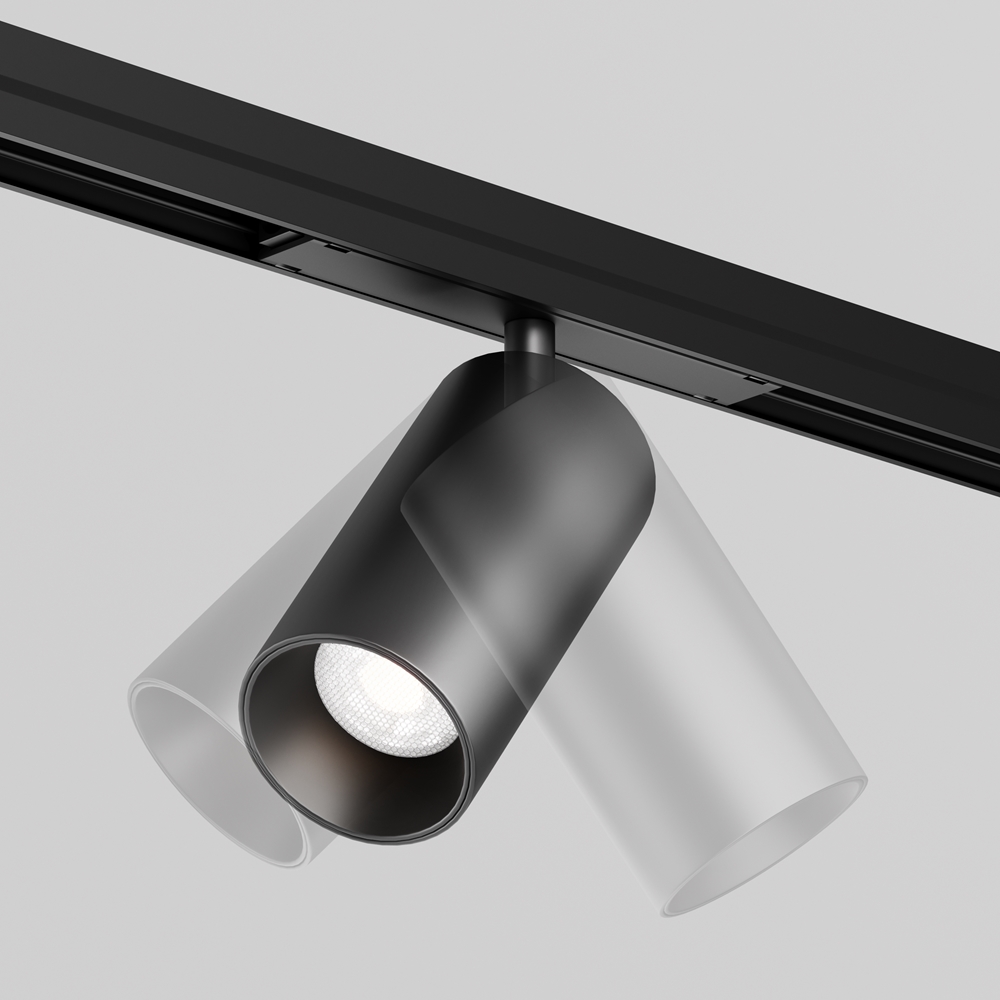 Уличный трековый светильник Фокус /  Focus Led Exility IP 4000К 20Вт 36° черный