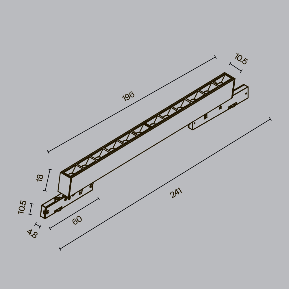 Трековый светильник Точки / Points Levity 3000К 10Вт 30°