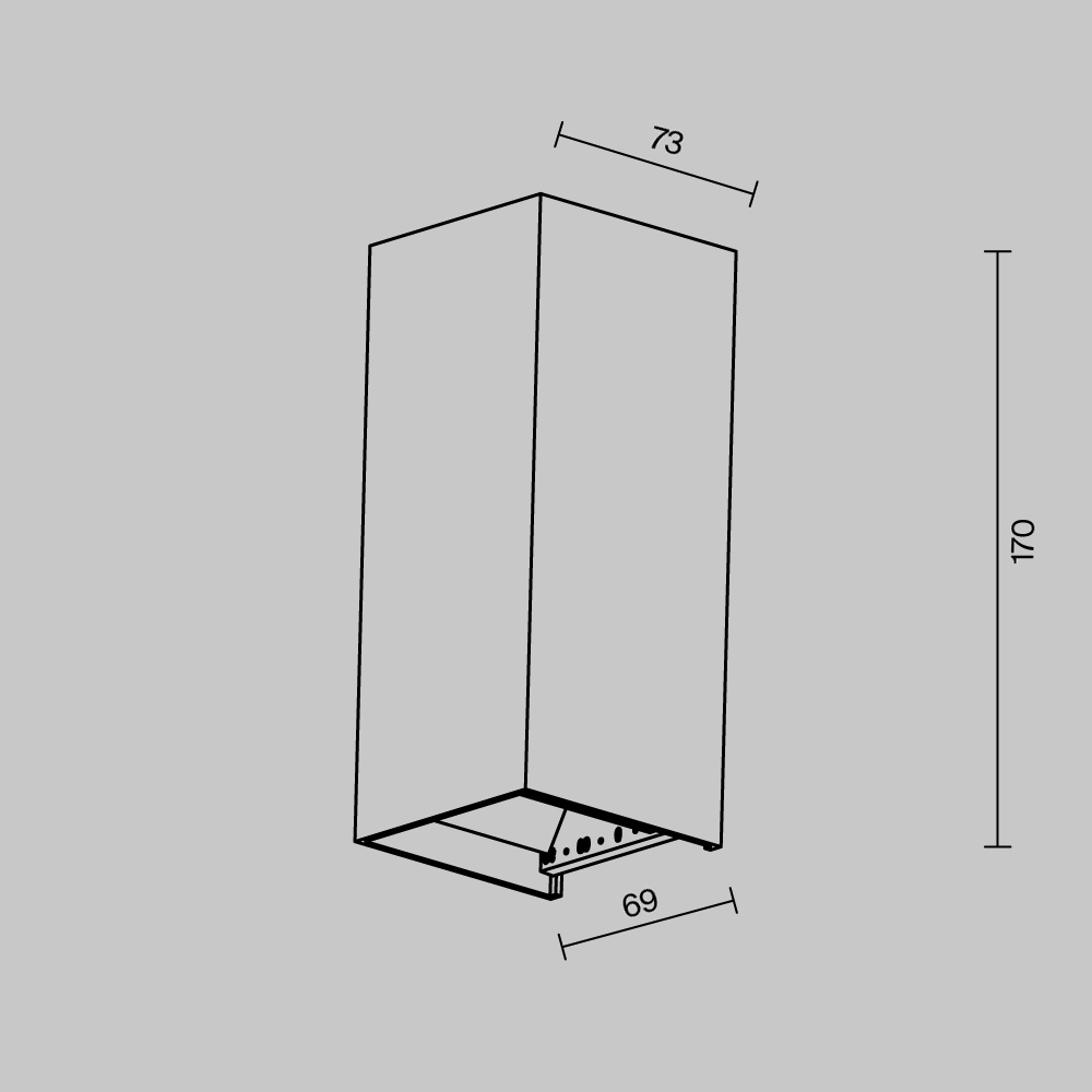 Настенный светильник Драп / Drape 3000K 10Вт IP 65