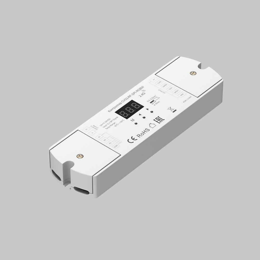 Контроллер SPI RF Цветной (RGB)+W 12-24В 168Вт