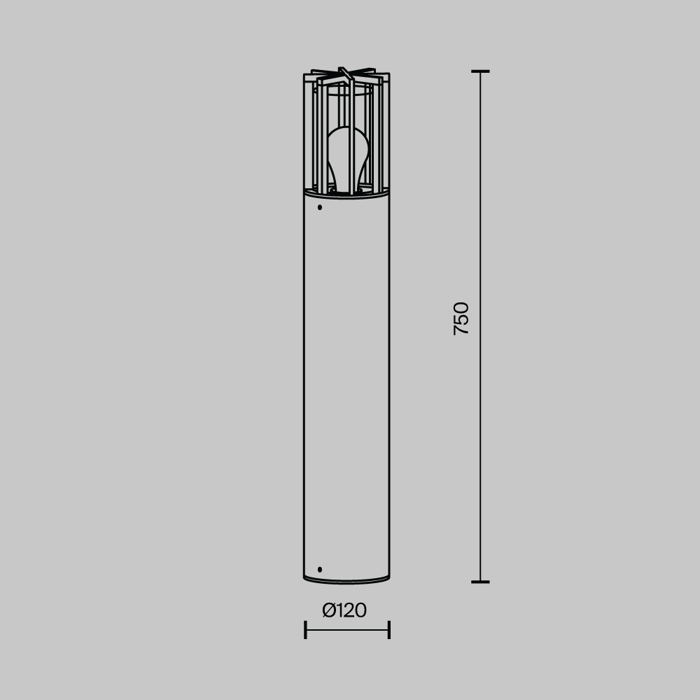 Ландшафтный светильник Баррель / Barrel E27x1 15Вт IP 54