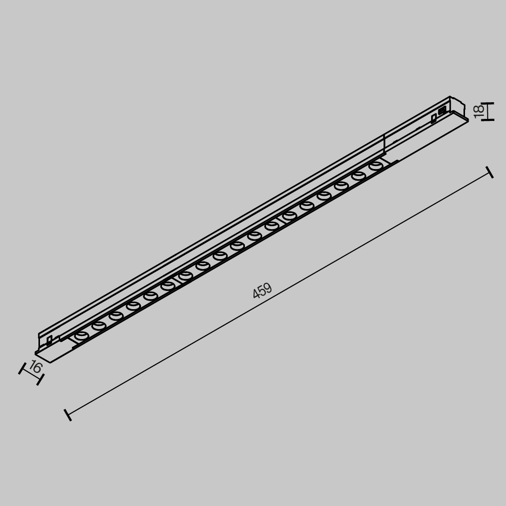 Трековый светильник TR232-2-15W3K-B