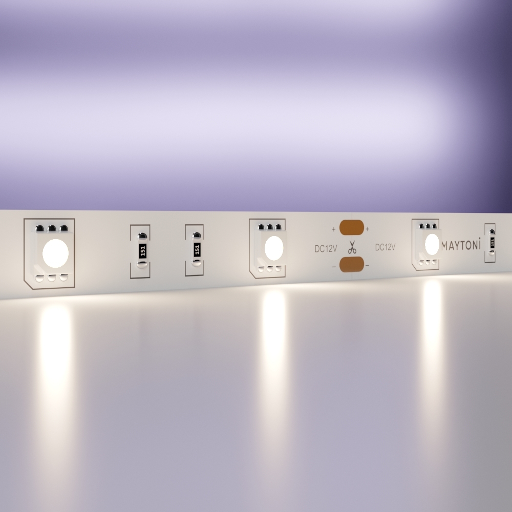 Светодиодная лента 12В 5050 7,2Вт/м 4000K 5м IP20