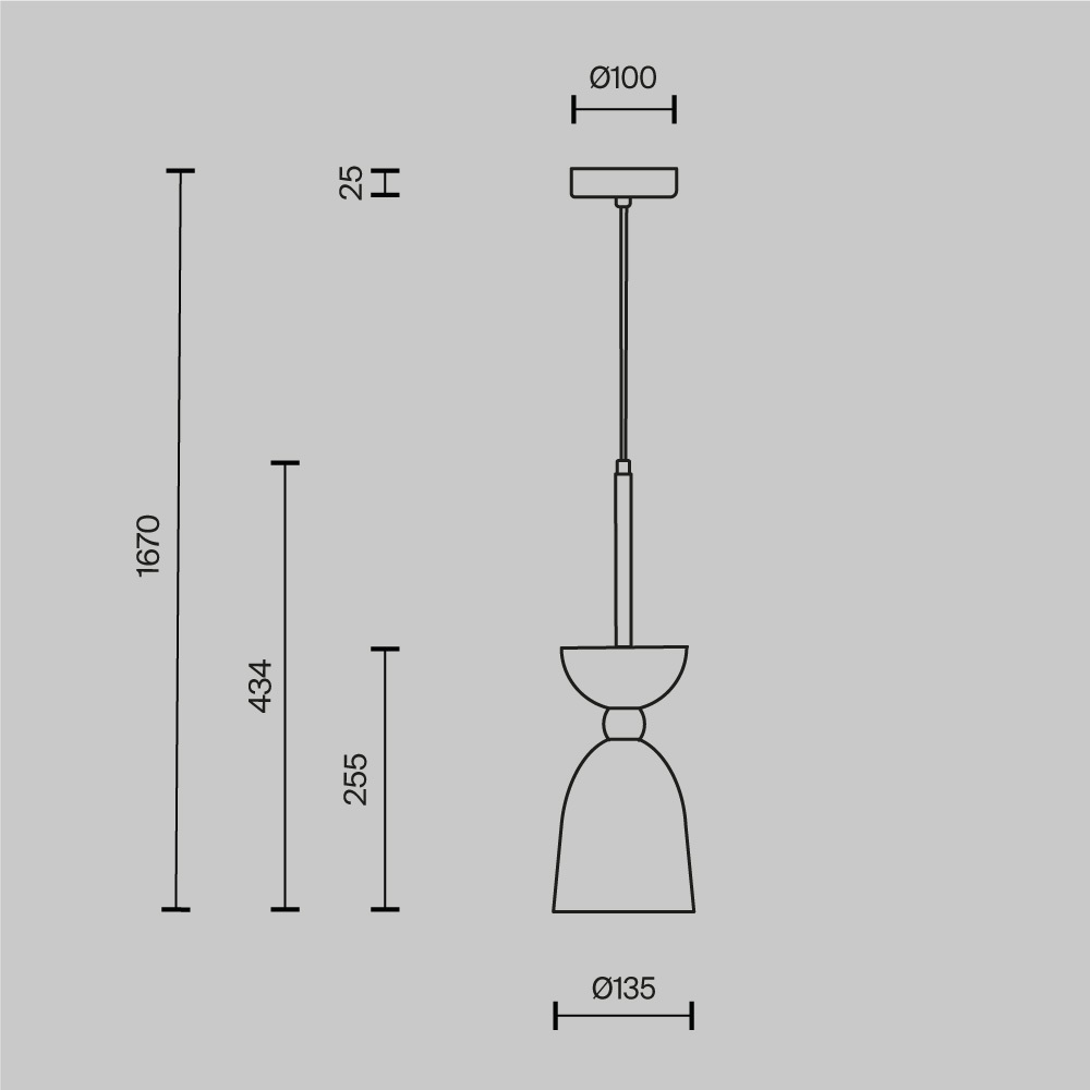 Подвесной светильник Клош / Cloches E14х1