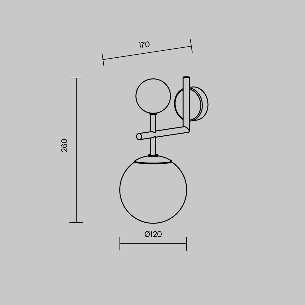 Настенный светильник (бра) Музео / Museo G9х1