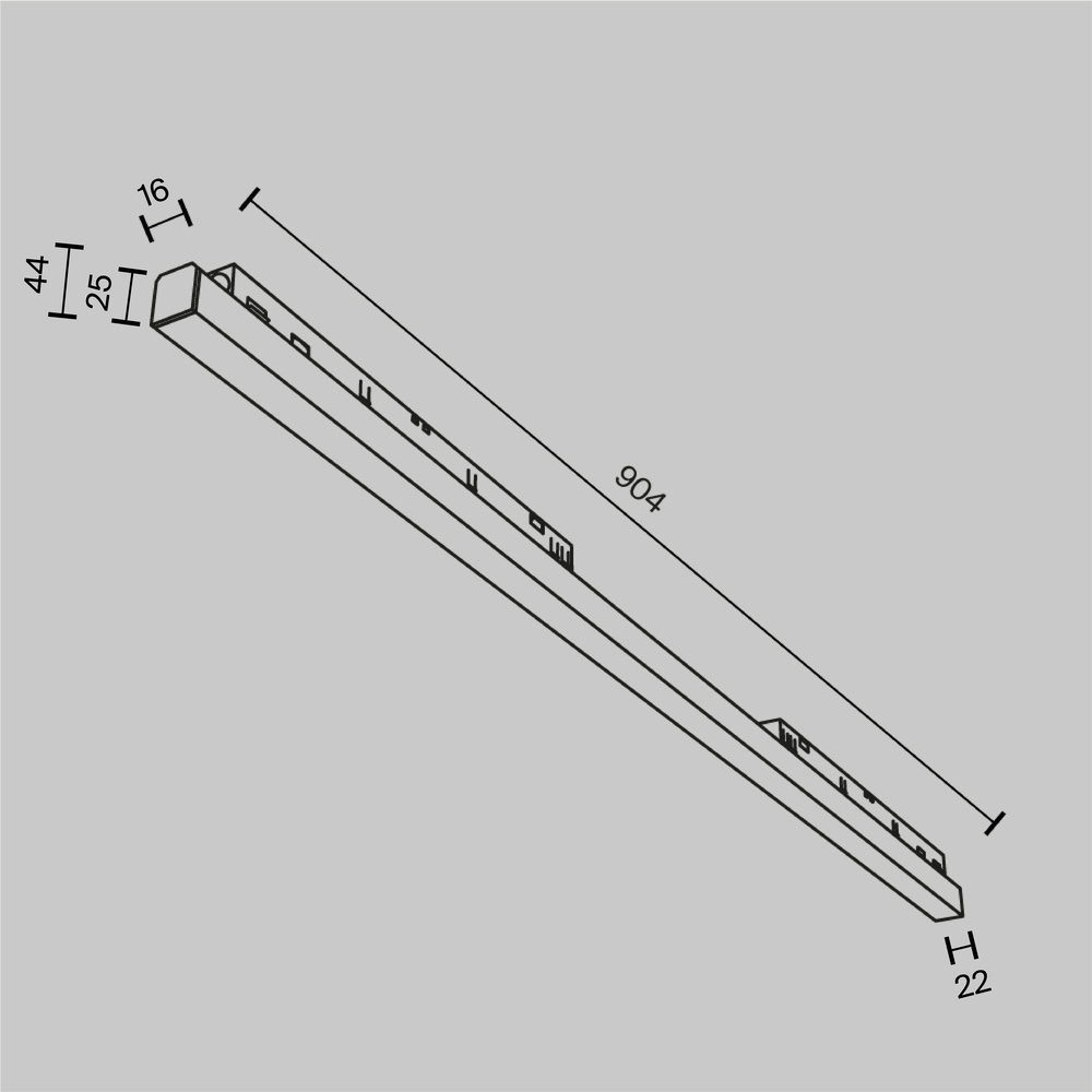Трековый светильник Базис / Basis Exility 2700-6000K 30Вт 120° Dim Dali2