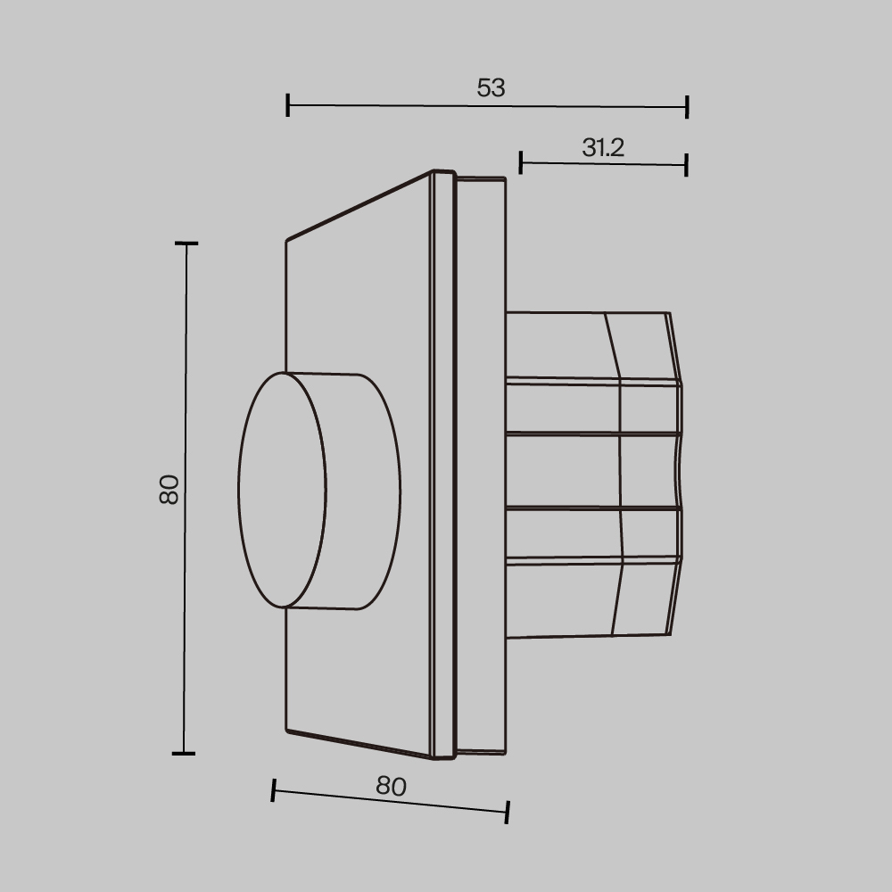 Роторная панель управления DALI DT6