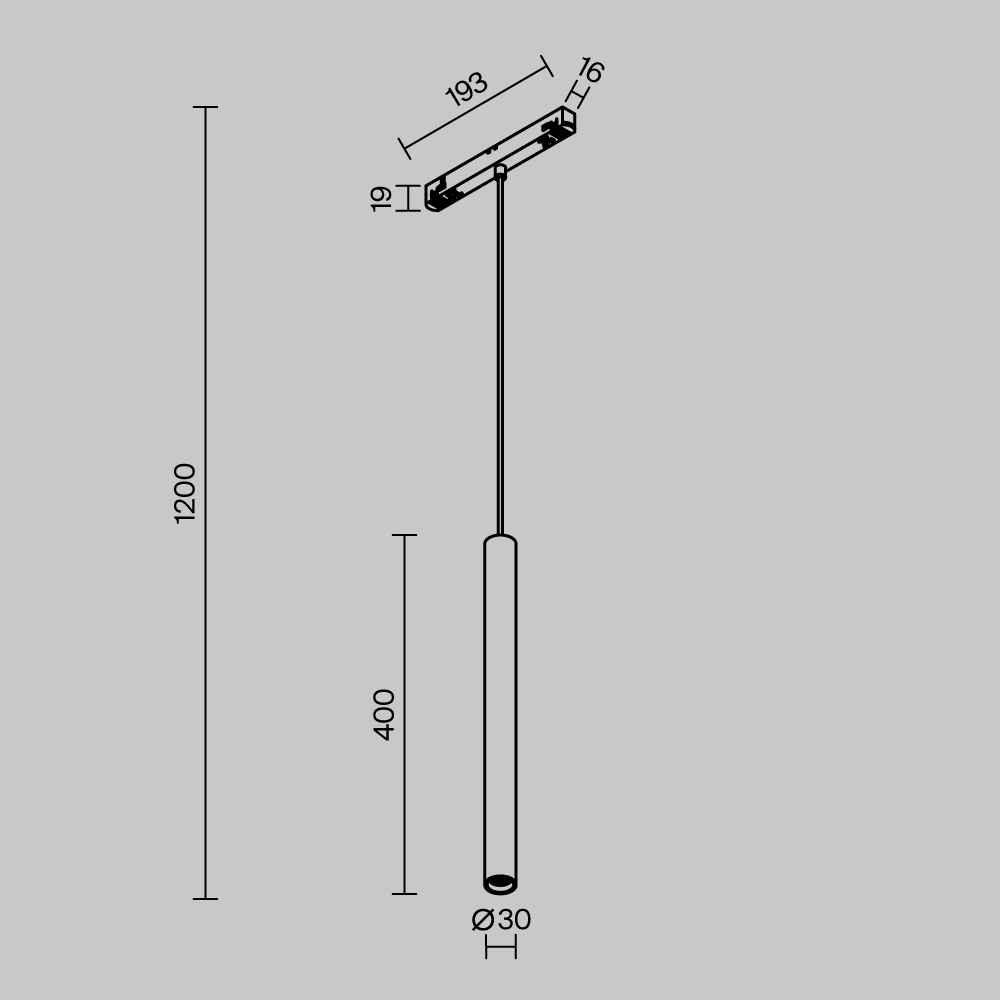 Трековый подвесной светильник Фокус / Focus Led Exility 2700-6000K 5Вт 36° Dim Smart Zigbee