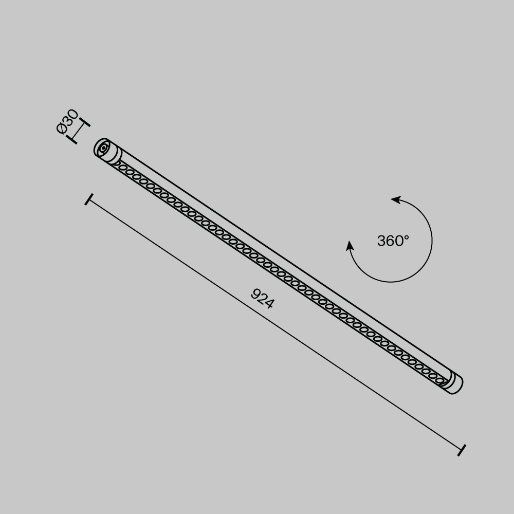 Светильник Точки / Points для системы освещения Shelf 3000К 24Вт 24°