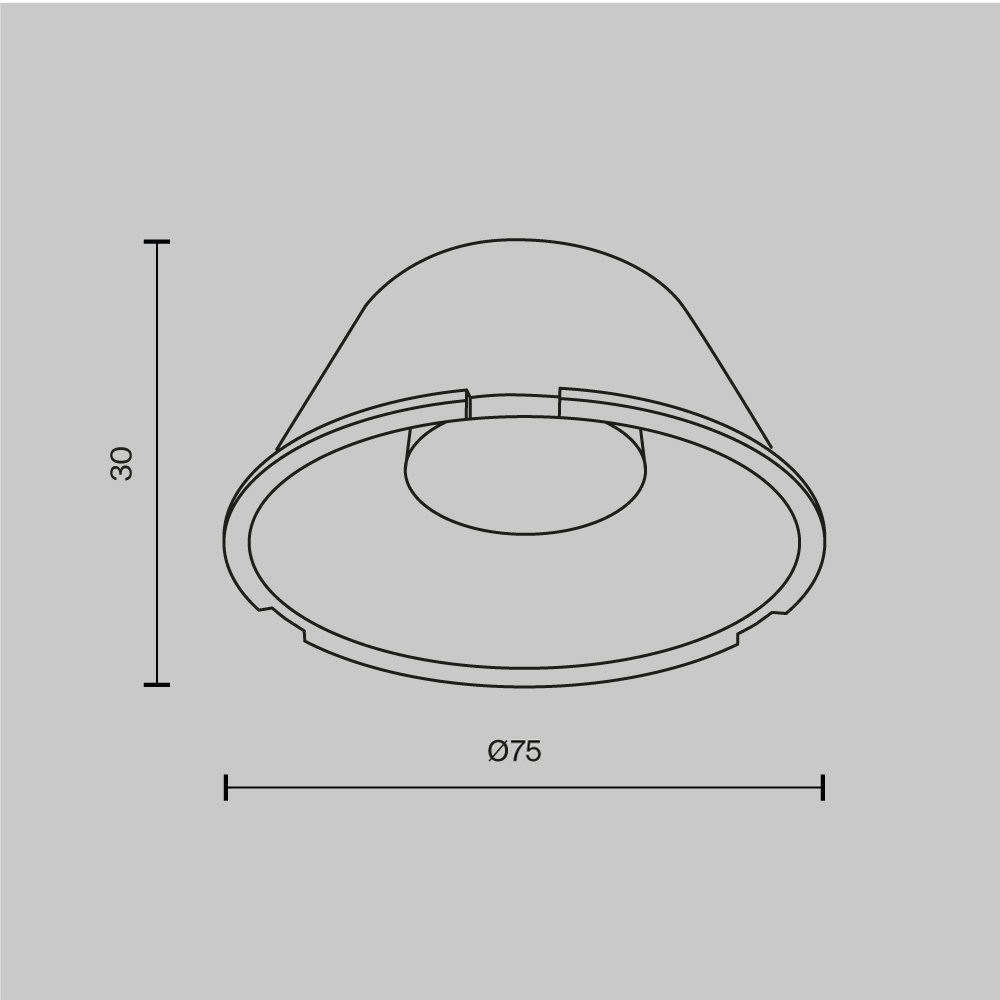 Линза ⌀75mm 24° для Фокус / Focus Led 40Вт