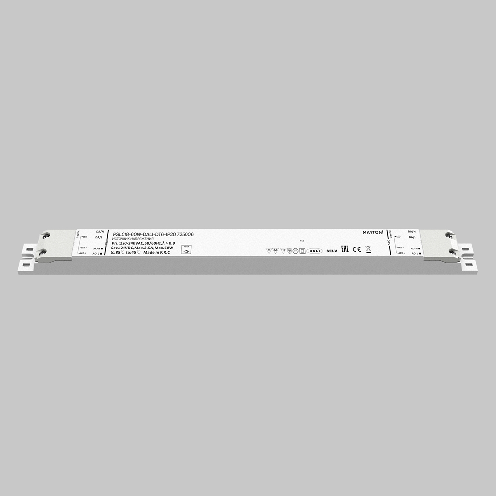 Источник напряжения 24В DALI DT6 60Вт IP 20
