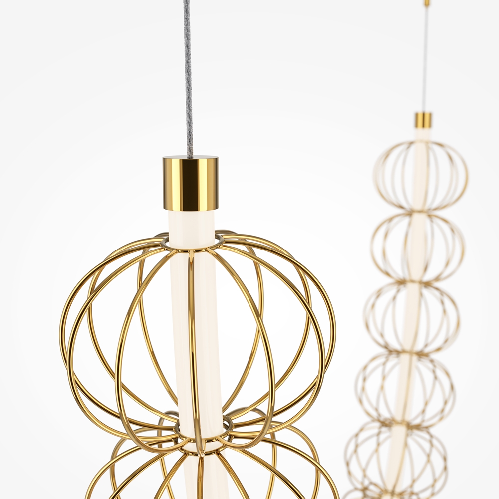 Подвесной светильник Золотая клетка / Golden Cage 3000К 107Вт