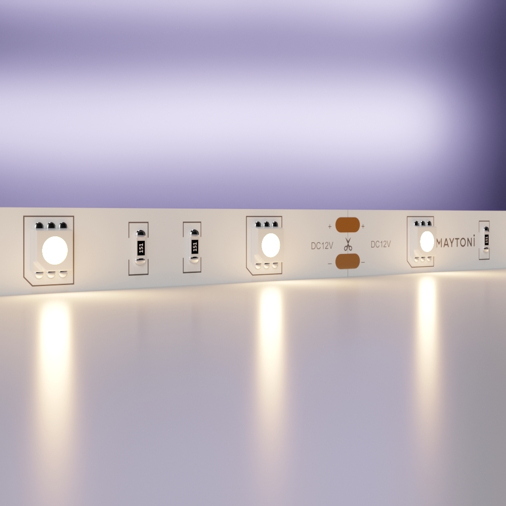 Светодиодная лента 12В 5050 7,2Вт/м 3000K 5м IP20