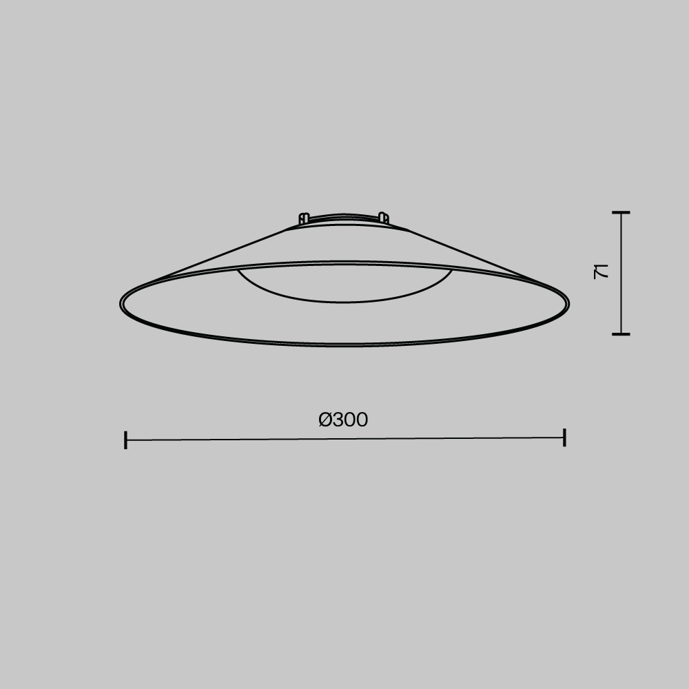 Подвесной светильник Кампана / Campana Parity 3000K 12Вт 120° черный