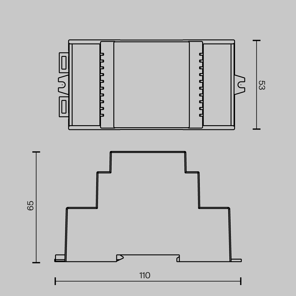 Релейный модуль DALI DT7 четырёхканальный 4x12A DIN 2760Вт
