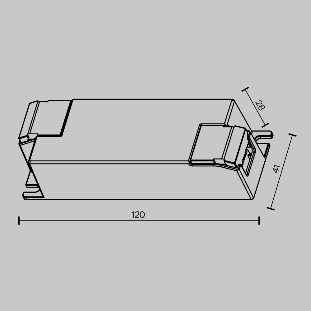Источник тока DALI NFC DT8 25Вт 250-700А