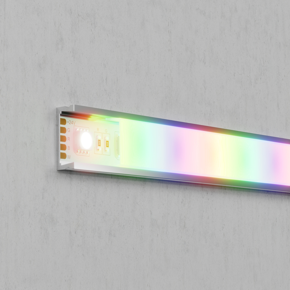 Светодиодная лента 24В 5050 19,2Вт/м Цветная (RGB) + 4000K 5м IP20