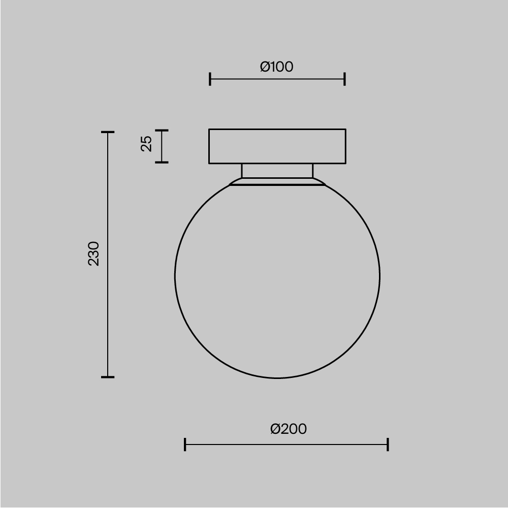 Настенный светильник (бра) Базовая форма / Basic form E14х1