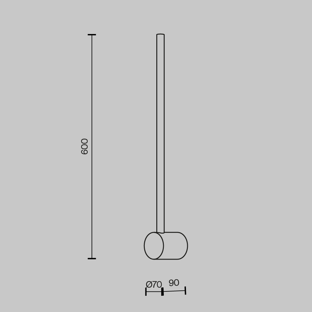 Настенный светильник (бра) Луч света / Light stick 3000К 7Вт