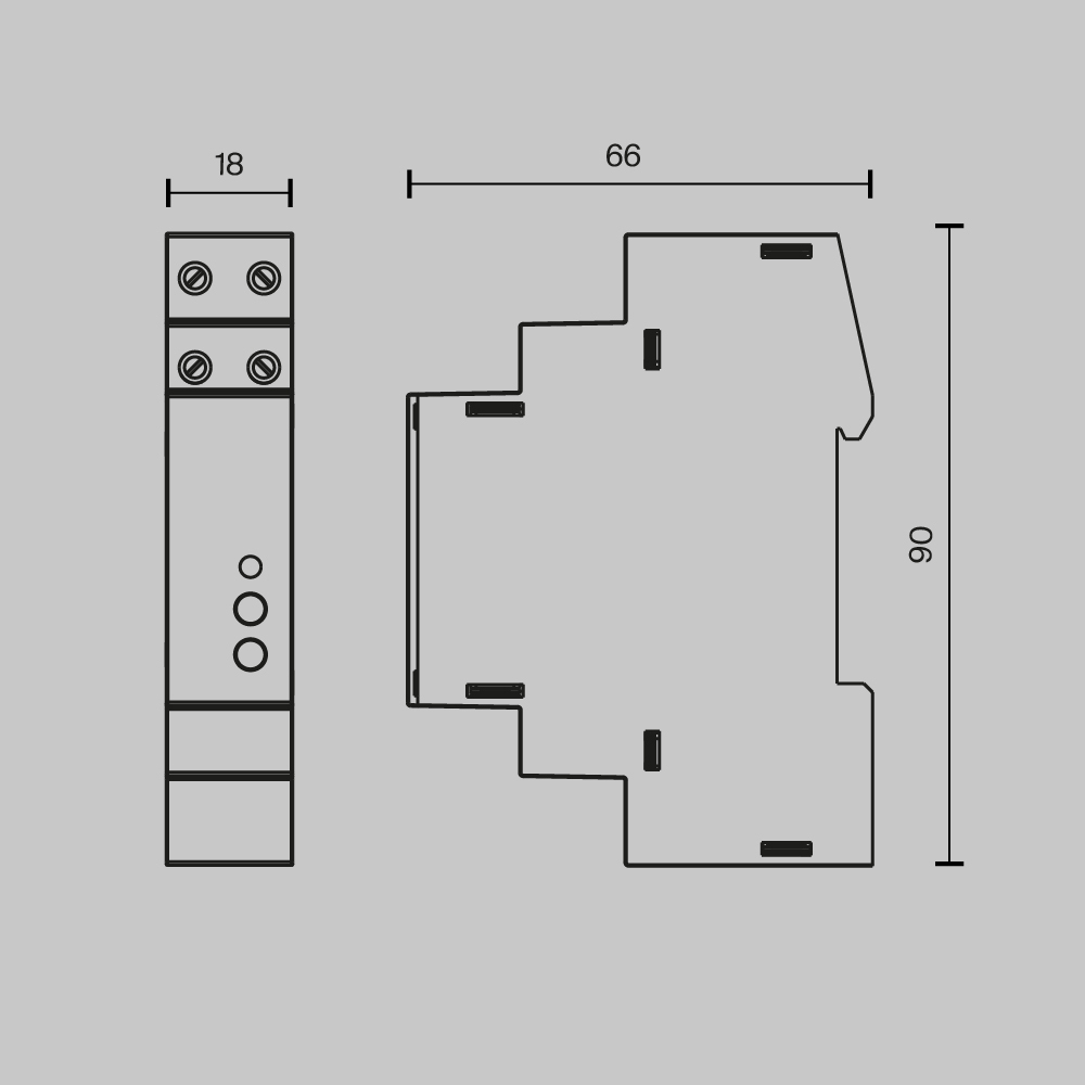 Диммер DALI DT6 TRIAC 230В DIN 400Вт