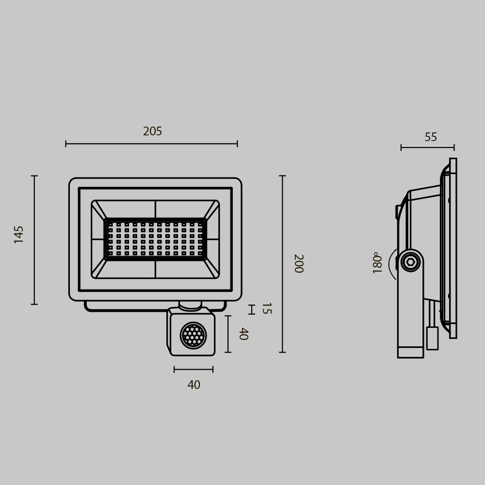 Прожектор Поток / Flood 6500К 50Вт IP 65