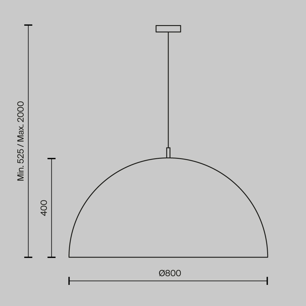 Подвесной светильник Купол / Dome E27х5