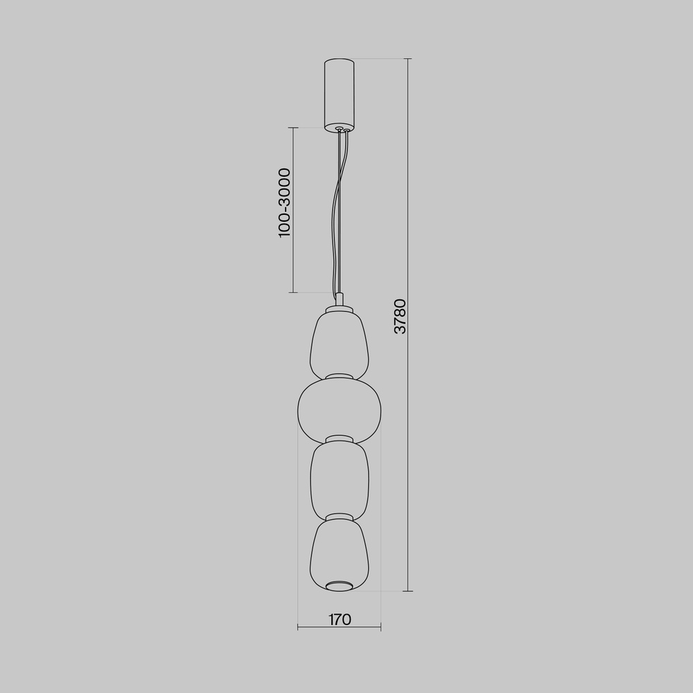 Подвесной светильник Паттерн / Pattern 3000К 32Вт