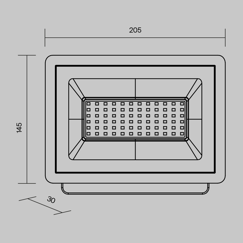 Прожектор Поток / Flood 4000К 50Вт IP 65