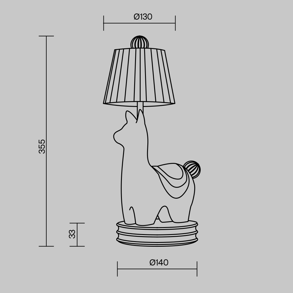 Настольный светильник Сеньор Альпака / Senor Alpaca 3000К 7Вт