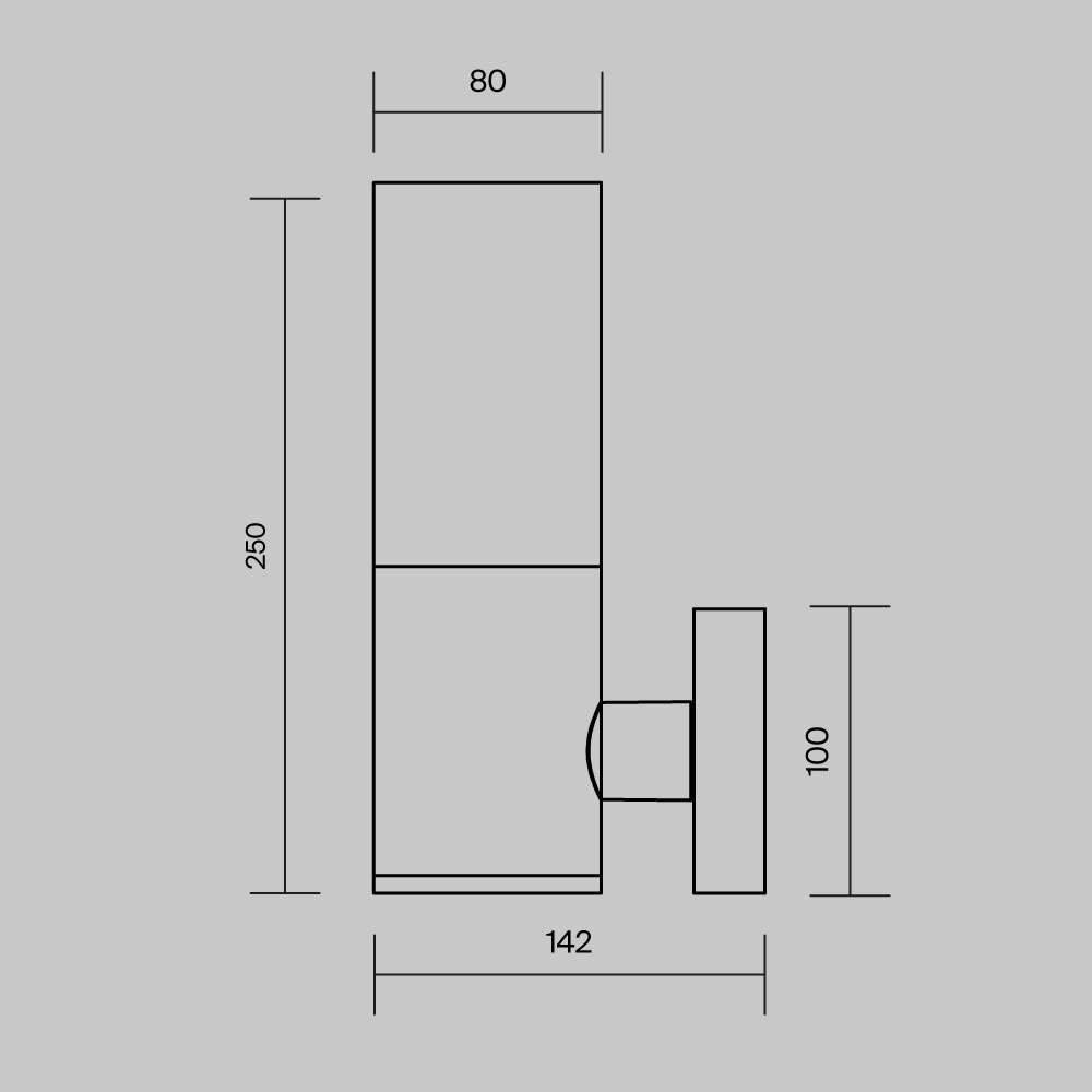 Настенный светильник (бра) Уиллис / Willis E27х1 60Вт IP 54