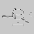 Источник тока DALI NFC DT8 25Вт 300-850А