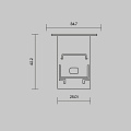 Комплект заглушек (для профиля 35x42) 2 шт., ALM-3542-B-EC 642054