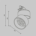 Трековый светильник Альфа / Alfa Trinity 2700K 15Вт 36°
