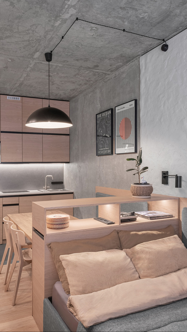 Урбан-студия для архитектора: 29 м² чистого вдохновения