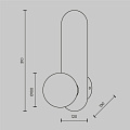 Настенный светильник (бра) Бао / Bao G9х1