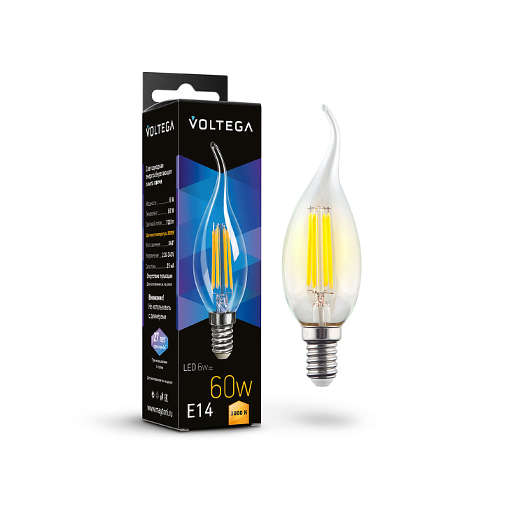 Лампочка Candle wind 6W