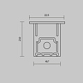 Комплект заглушек (для профиля 22x22) 2 шт., ALM-2222-B-EC 642051