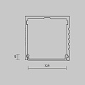 Рассеиватель для профиля 35x35 (Белый, 10 м), ALM-3535A-O-DF-10M 642031