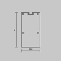 Комплект заглушек (для профиля 35x66) 2 шт., ALM-3566-EC 642079