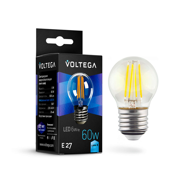 Лампочка Globe E27 6W