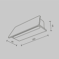 Настенный светильник (бра) Трапп / Trupp 3000K 6Вт IP 54