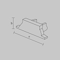 Комплект заглушек (для профиля ALM-1103-S-2M) 2 шт. ALM-1103-S-EC 642092