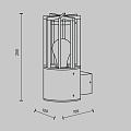 Настенный светильник (бра) Баррель / Barrel E27x1 15Вт IP 54