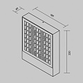 Настенный светильник (бра) Анри / Anri 3000К 10Вт IP 54