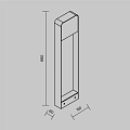 Ландшафтный светильник Портал / Porte 3000К 5Вт IP 54