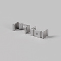 Комплект креплений (для профиля 20x20) 4 шт., ALM-2020B-MT 642078