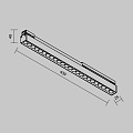 Уличный трековый светильник Точки / Points Exility IP 4000К 24Вт 36° черный
