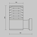 Настенный светильник (бра) Бронкс / Bronx E27х1 60Вт IP 54