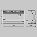Диммер DALI DT6 четырёхканальный TRIAC 230В DIN 800Вт